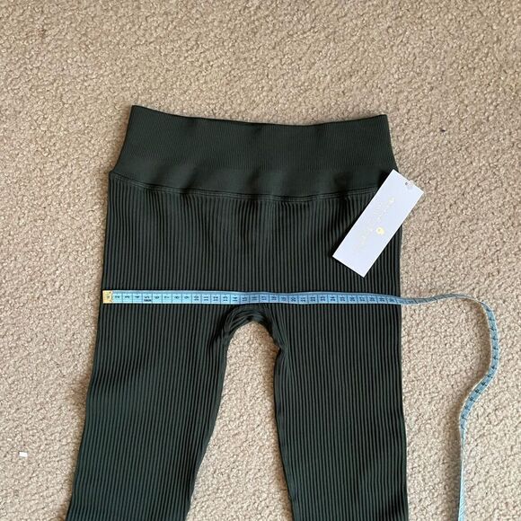 Spiritual Gangster Ribbed Leggings green M/L - Picture 2 of 5